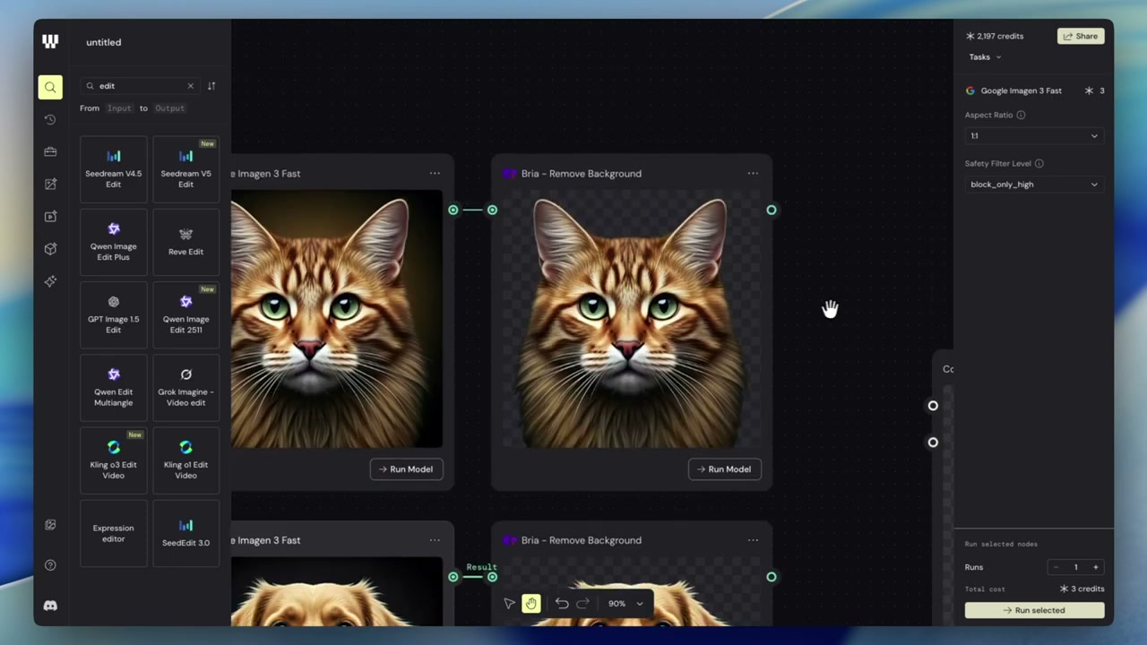 dog·bird·cat과 background remover로 만든 소스