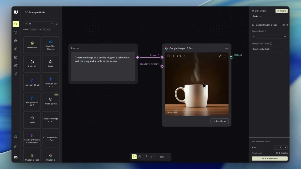 3D 노드 — coffee mug 이미지를 준비